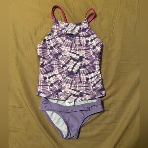 Speedo Purple Tie-Dye Swimsuit